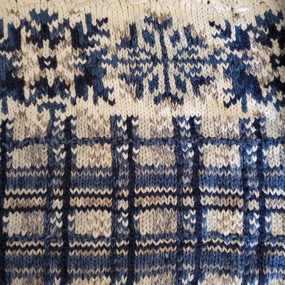 Vtg 90s Era Cable Knit Chenille Crewneck PomPom Sweater Women's S/M Collectible - Picture 13 of 15